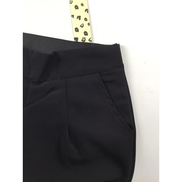 Quần baggy lưng thun khoá sườn cách điệu