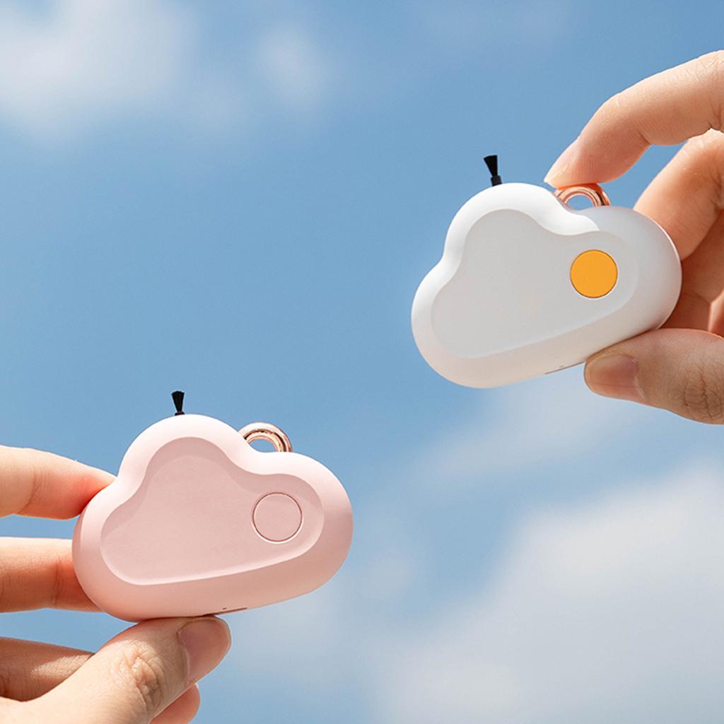 Portable Wearable Air Purifier Necklace 30 Million ions Purifier White