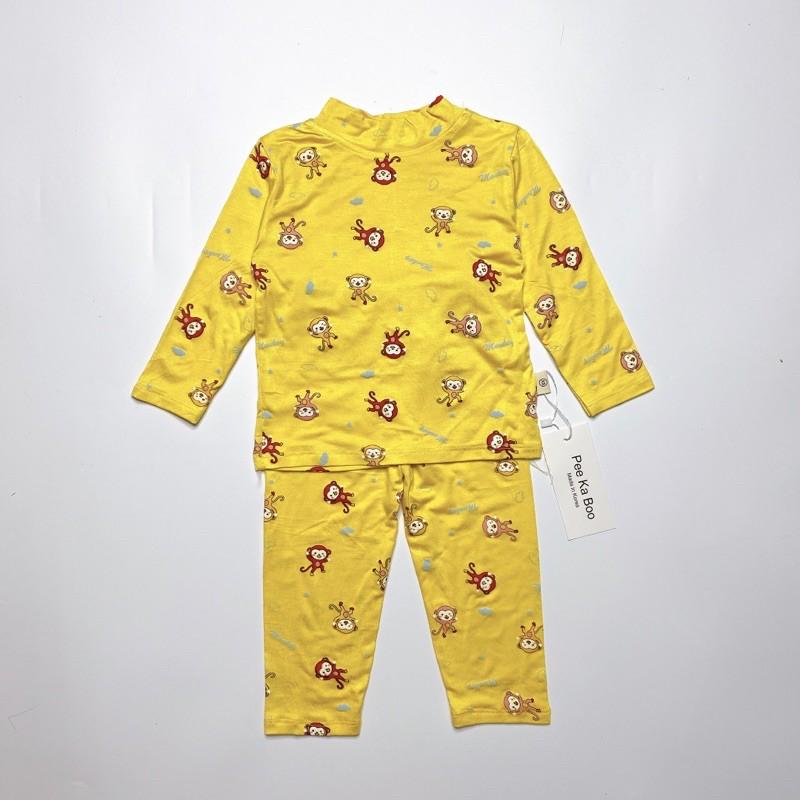 Bộ thun cotton lạnh cổ 3 phân họa tiết ngộ nghĩnh cho bé 7-18kg️HÀNG ĐẸP️