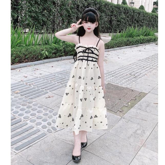 Váy bé gái tiểu thư, sang chảnh, du lịch, dạo phố