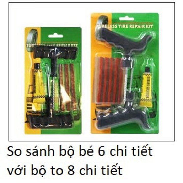 Bộ Vá Lốp Không Săm 8 Chi Tiết