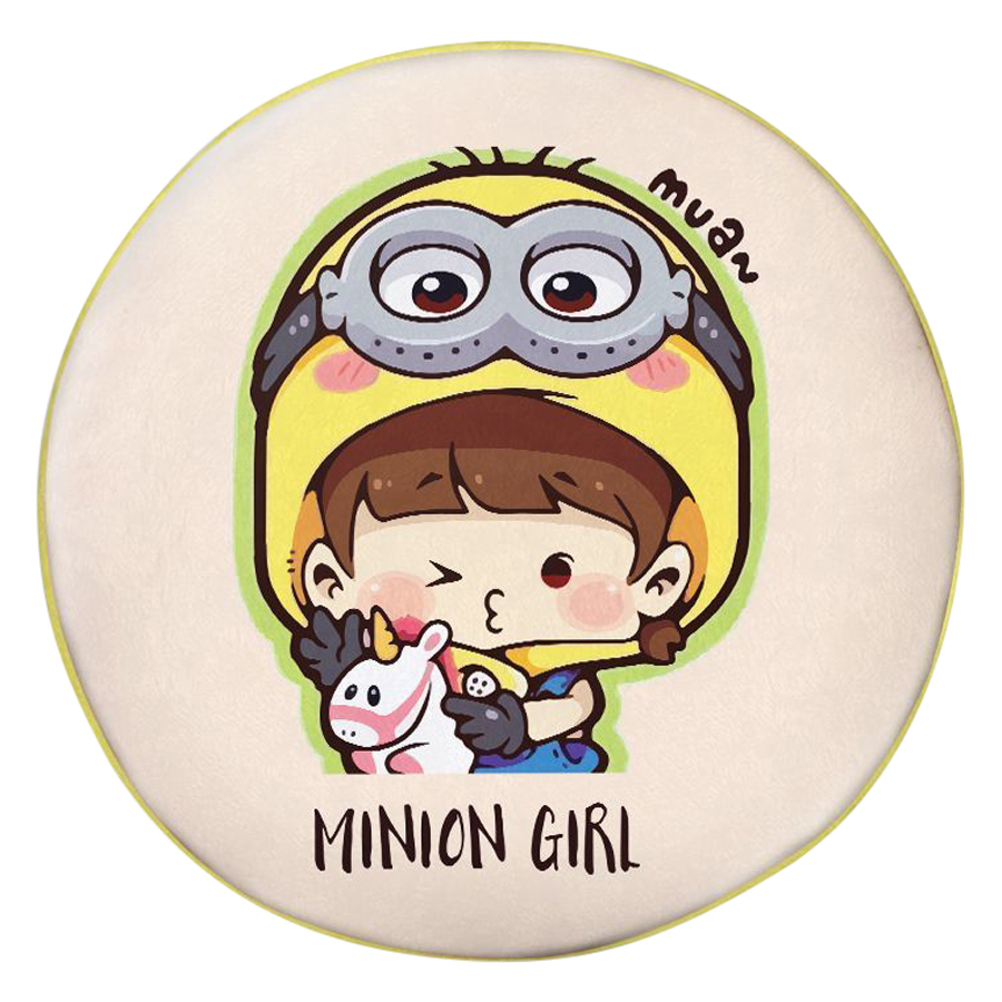 Gối tròn Cô bé minions - GOCP157