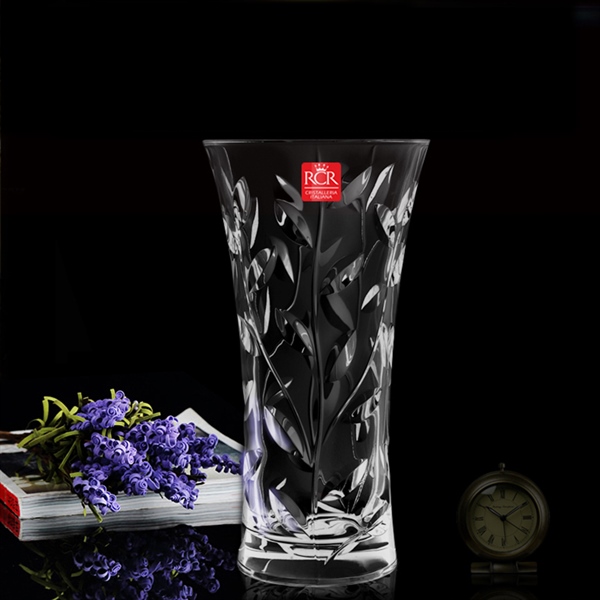 Bình Hoa Thuỷ Tinh Pha Lê Ý RCR - Laurus Vase 30cm