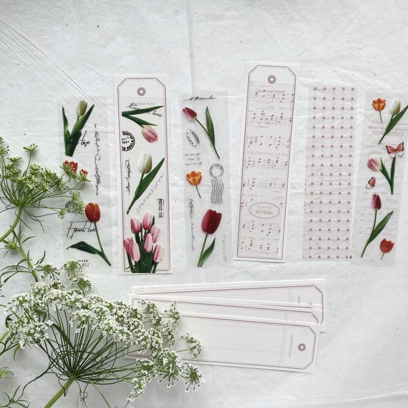 Sticker và Bookmark hoa lá xinh xắn