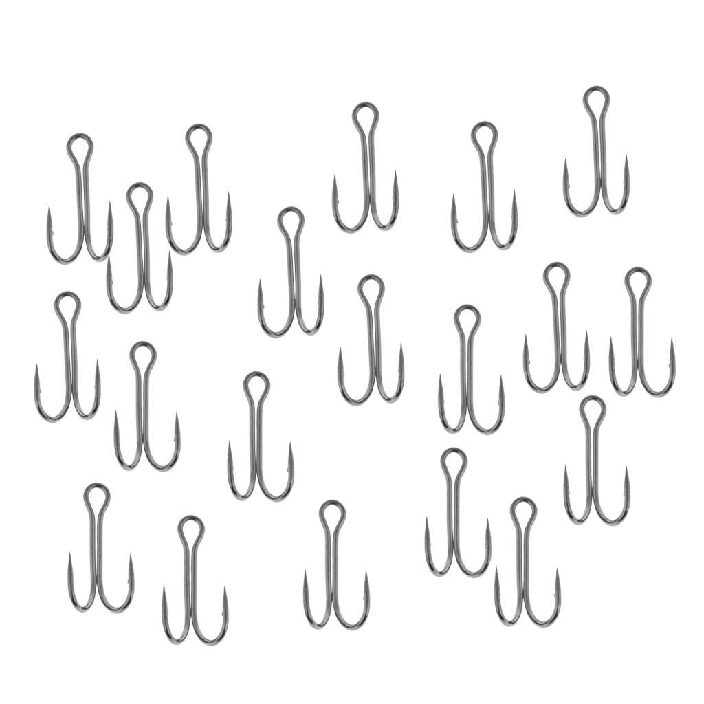 20pcs/pack High Carbon Steel Fishing Hooks Dual Double Frog Hooks Saltwater Fishing Hooks with Open Shank