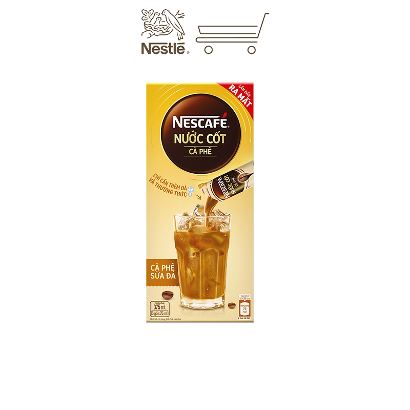 Nước cốt cà phê NESCAFÉ - CÀ PHÊ SỮA ĐÁ (hộp 5 gói)