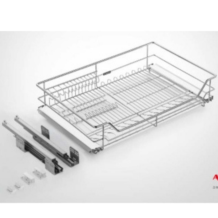 Kệ Úp Chén Dĩa Nan Tròn Romatek Ray Giảm Chấn Cho Tủ Bếp Dưới