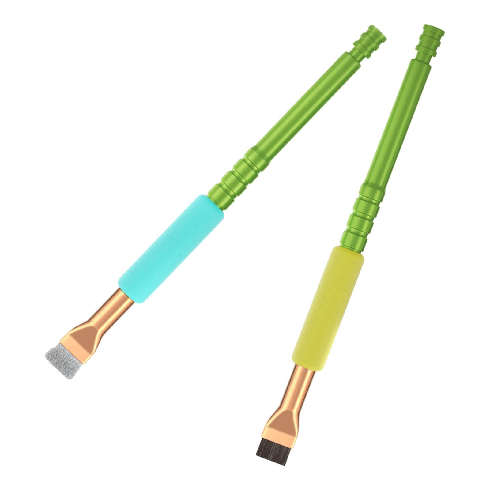 2 Pieces IC Pad Cleaning Brush Anti Static Anti Slip Metal Motherboard Brush