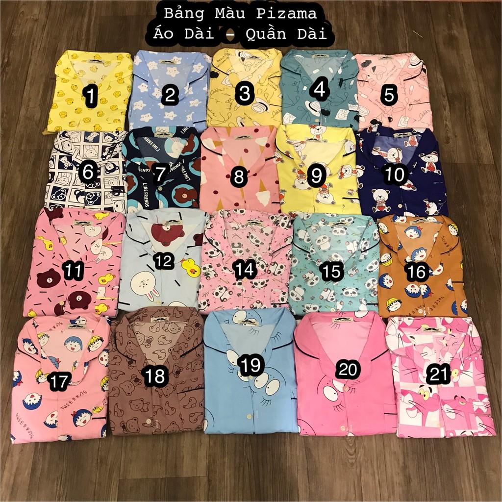 Bộ Pizama Tay Dài màu kute (Pijama kate)