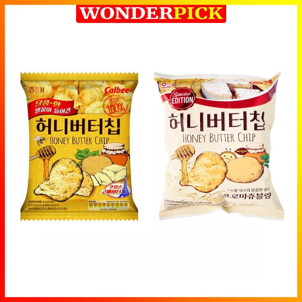 Snack Bơ Mật Ong Phô Mai Tươi Haitai Hàn Quốc 60g