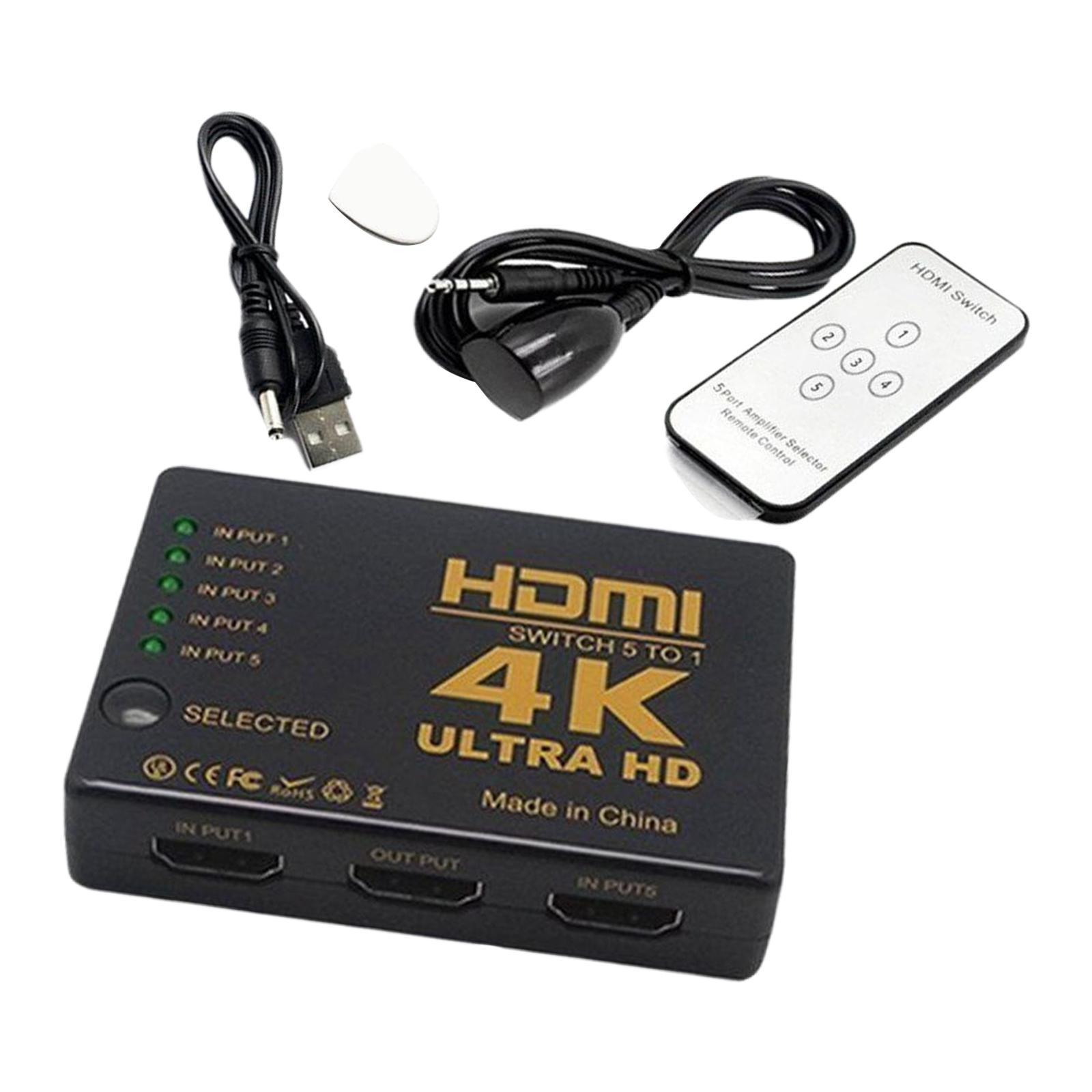 Switch with IR Remote Control 1080P  for Cameras Video Recorders