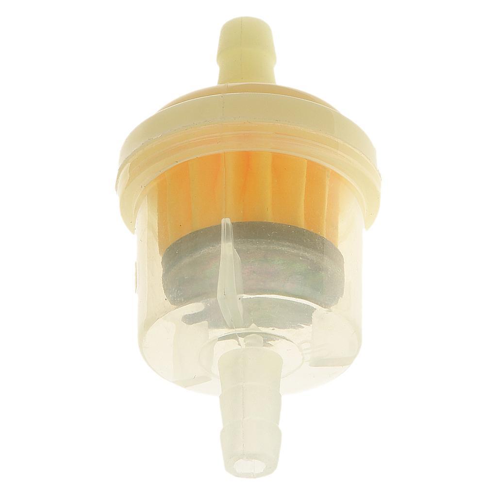 4Pcs 1/4" 6mm Motorcycle Hose Inline Fuel Gas Filter 47cc 49cc Dirt Bike ATV