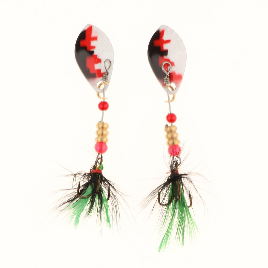 5Pcs Fishing Lures Spinnerbait Hard Metal Jig Bait Crankbaits Saltwater Freshwater