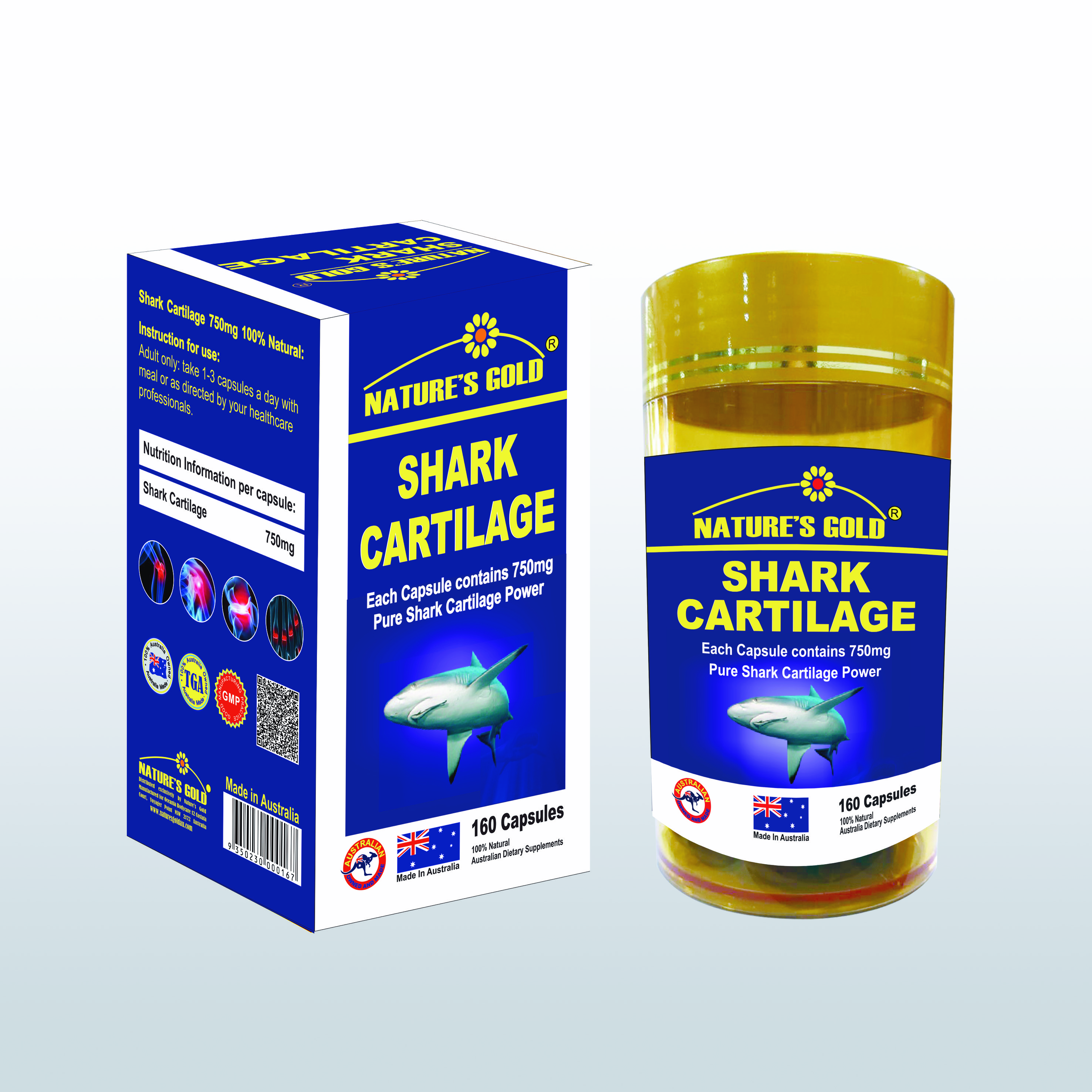 Viên uống bổ xương khớp Shark Cartilage 750mg -