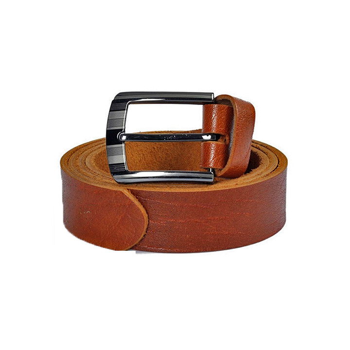 HJ4104 - Dây nịt nam Huy Hoàng 1 lớp 3,5P màu da