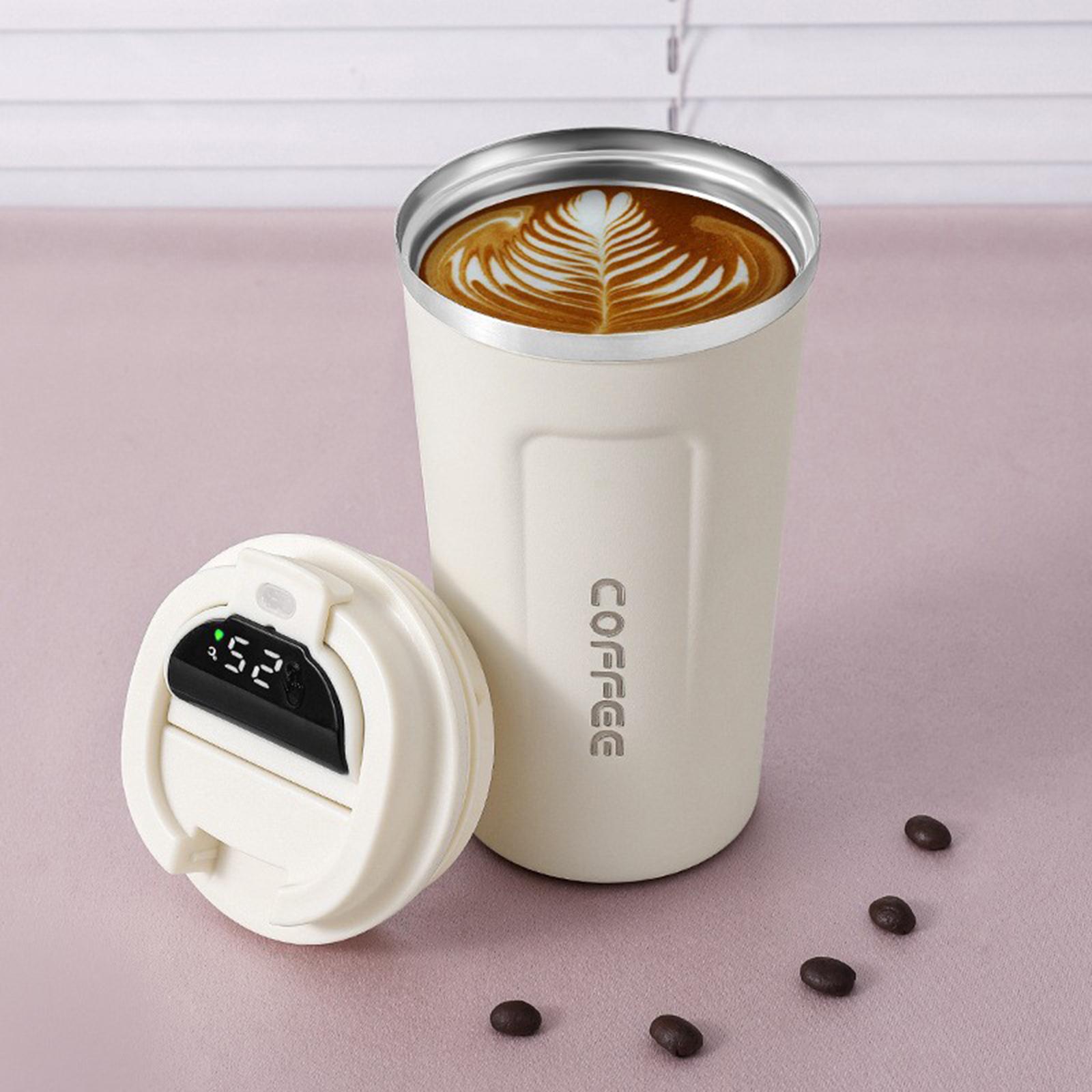 Vacuum Insulated Cup Portable Coffee Cup Stainless Steel Leakproof Vacuum Water Bottle Home Travel Use
