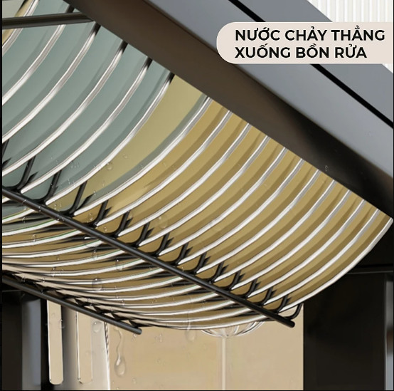 Kệ chén đĩa bát có nắp đậy 2 tầng sạch sẽ chống bụi cho nhà bếp tiện lợi - Đủ kích thước