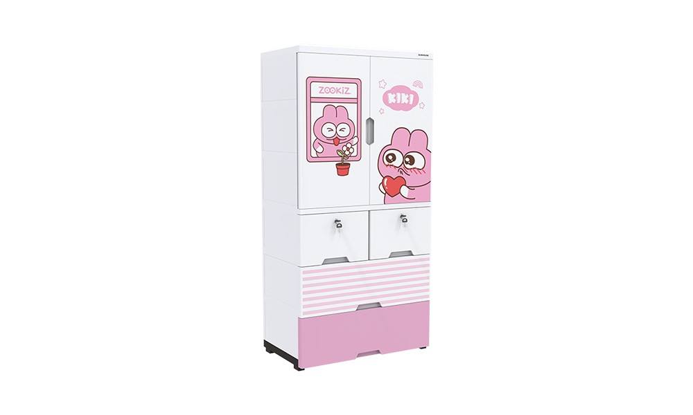Tủ nhựa trẻ em 2 cánh Happy Kids SUNHOUSE KS-CA1400G4