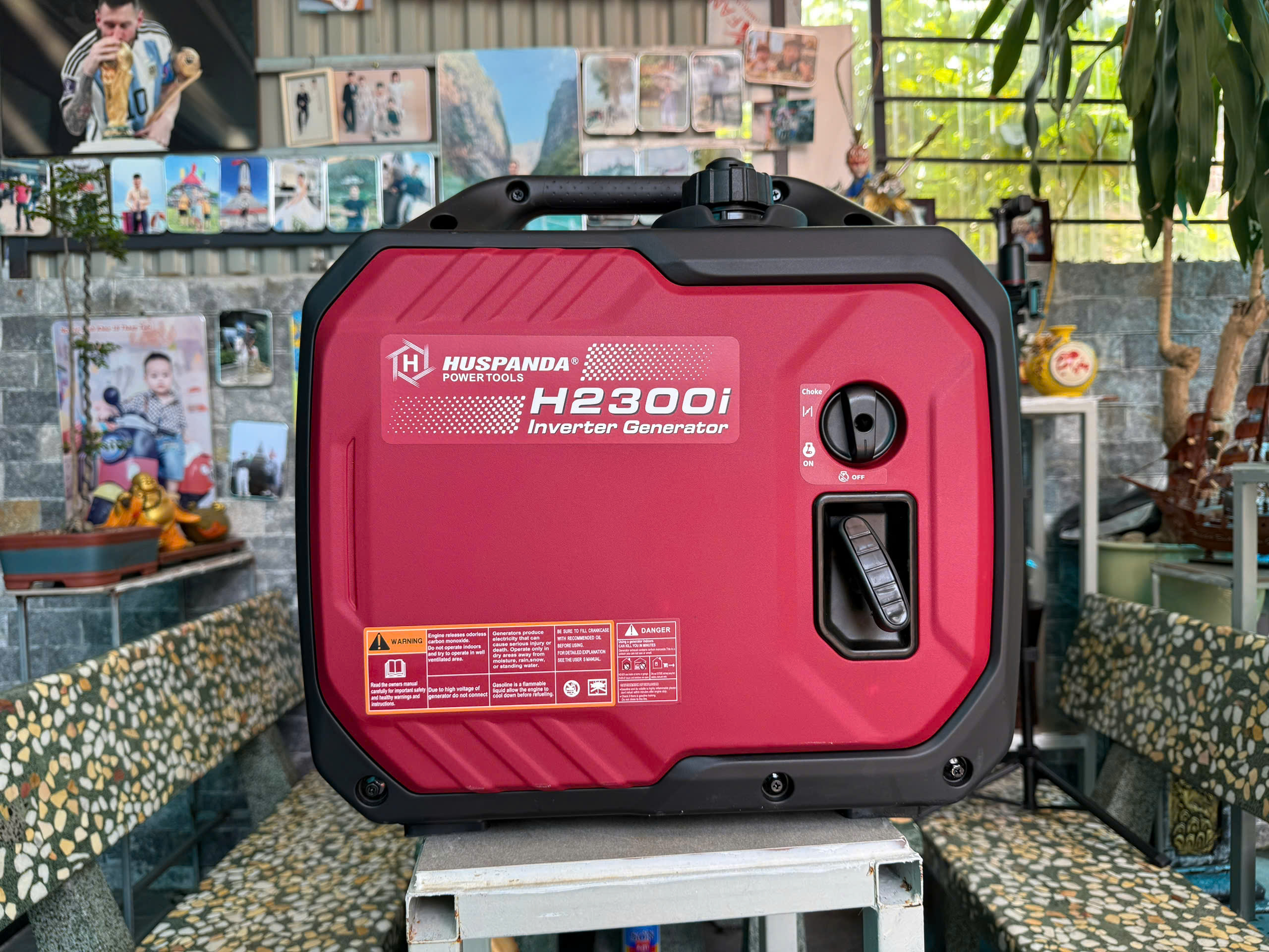 Máy phát điện Huspanda H2300I - Hàng Cao Cấp - Động cơ Xăng Inverter Siêu chống ồn - Bảo Hành 12 tháng