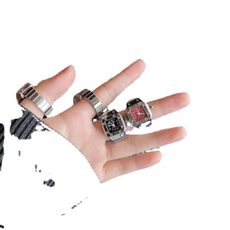 Vòng đồng hồ thuận lợi nhất thời trang đơn giản punk phù hợp với cặp đôi phù hợp với cặp đôi đồng hồ mini điện tử sáng tạo cổ điển