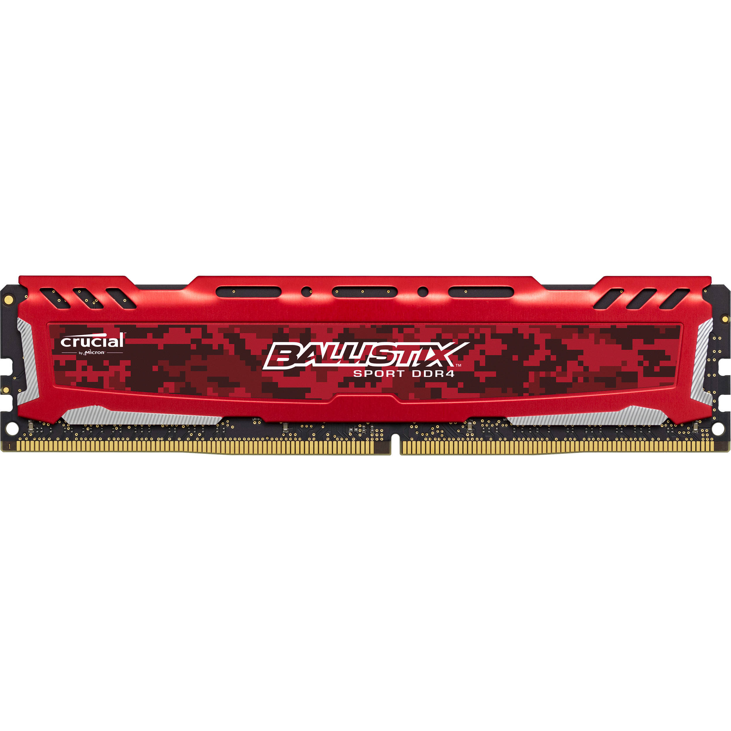 RAM PC CRUCIAL BALLISTIX SPORT AT 8GB BUS 3000 DDR4 BLS8G4D30CESTK Màu Đỏ Chính Hãng