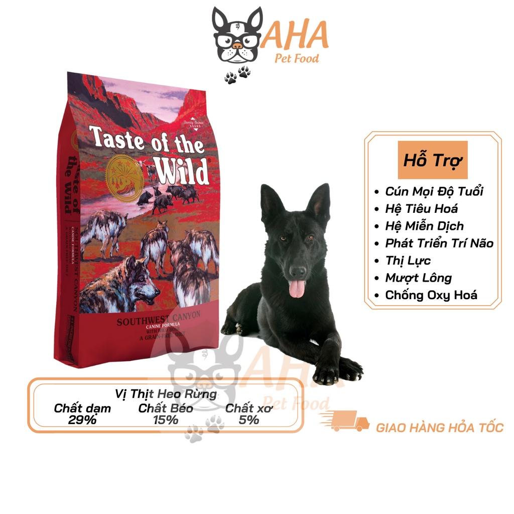 Thức Ăn Cho Chó Becgie Taste Of The Wild Bao 500g - Southwest Canyon Thức Ăn Cho Chó, Vị Thịt Heo, Trái Cây Rau Củ Quả