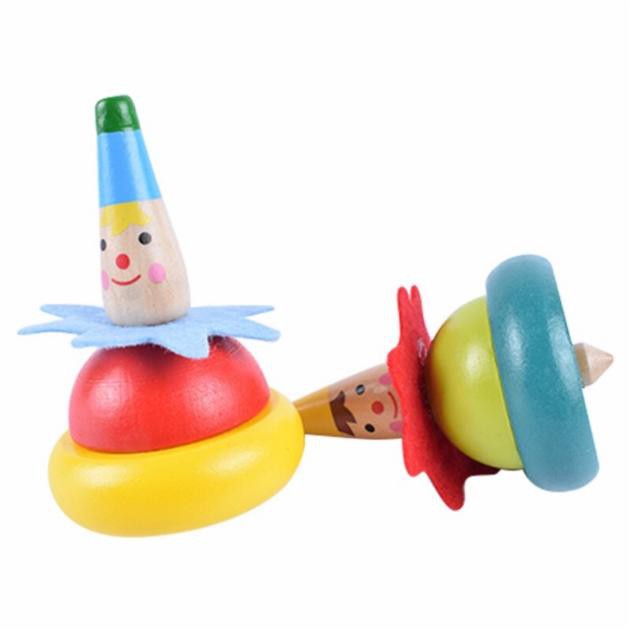 Đồ chơi gỗ Con Quay Chú Hề Đáng Yêu - Giao Màu Ngẫu Nhiên