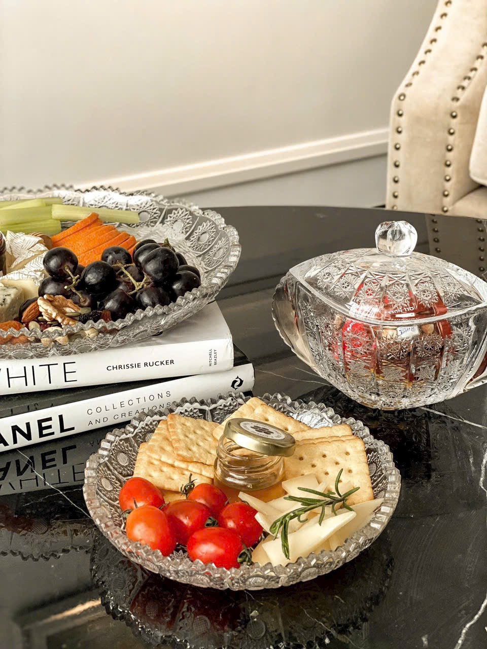 Đĩa Tròn Pha Lê Caesar Crystal Bohemia M57 30.5cm