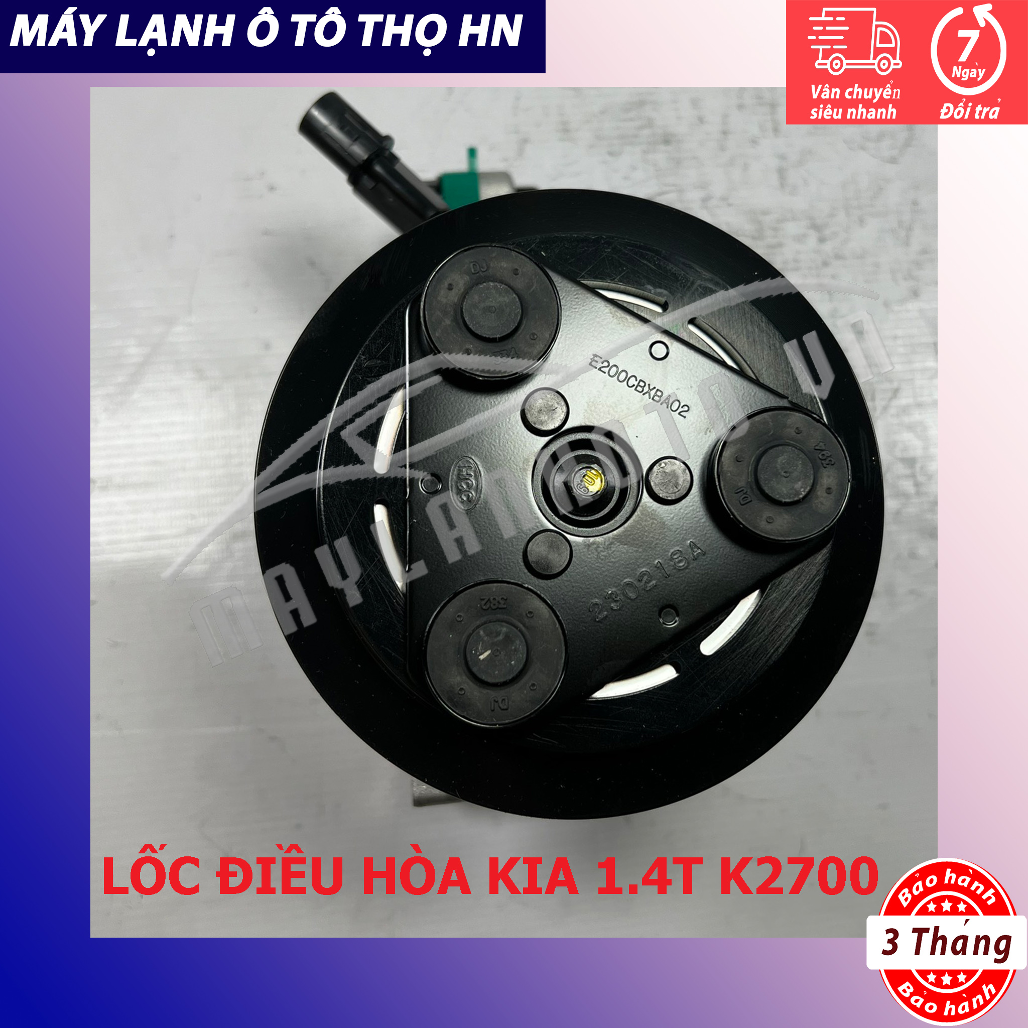 Lốc điều hòa (block,máy nén) Kia 1.4T K2700 - K3000 hàng xịn Hàn Quốc (hàng chính hãng nhập khẩu trực tiếp) 97701-4E201