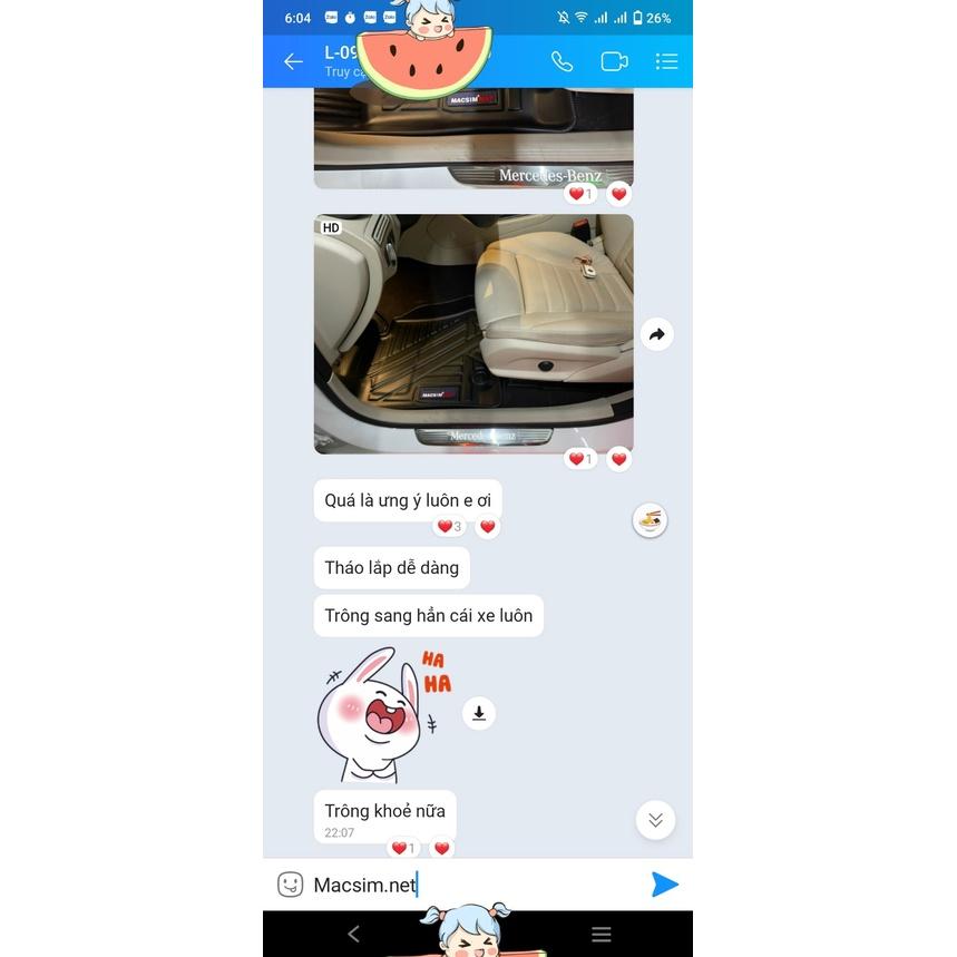 Thảm lót sàn xe ô tô Mercedes Ben GLC qd   Nhãn hiệu Macsim chất liệu nhựa TPV cao cấp