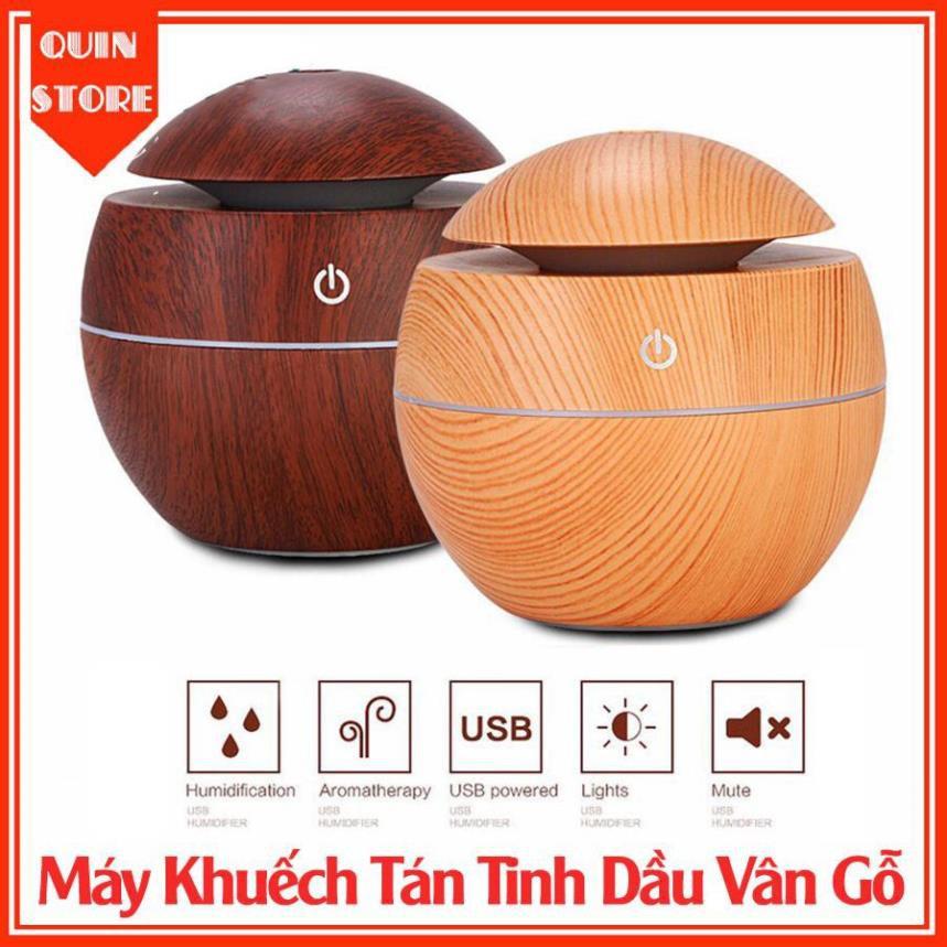 Máy xông tinh dầu vân gỗ