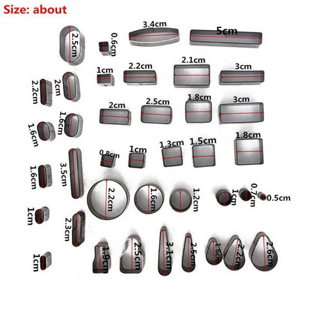 Leather Craft DIY Tool 39 Shape Style Hole Hollow Cutter Punch Handmade Kit