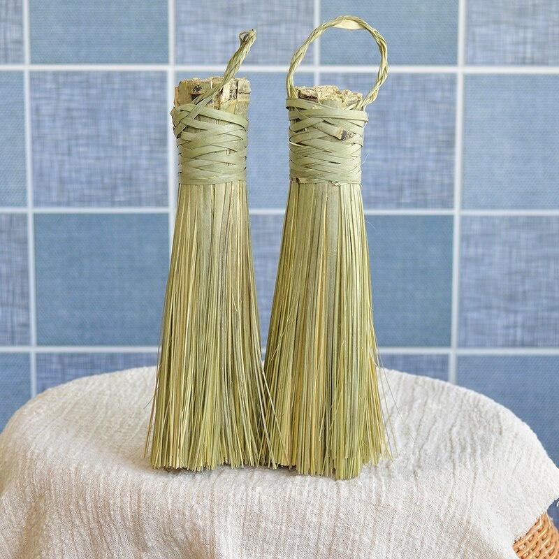 1pc Natural Handmade Bamboo Brush Kitchen Hotel Cleaning Brush Pot Washing Brush