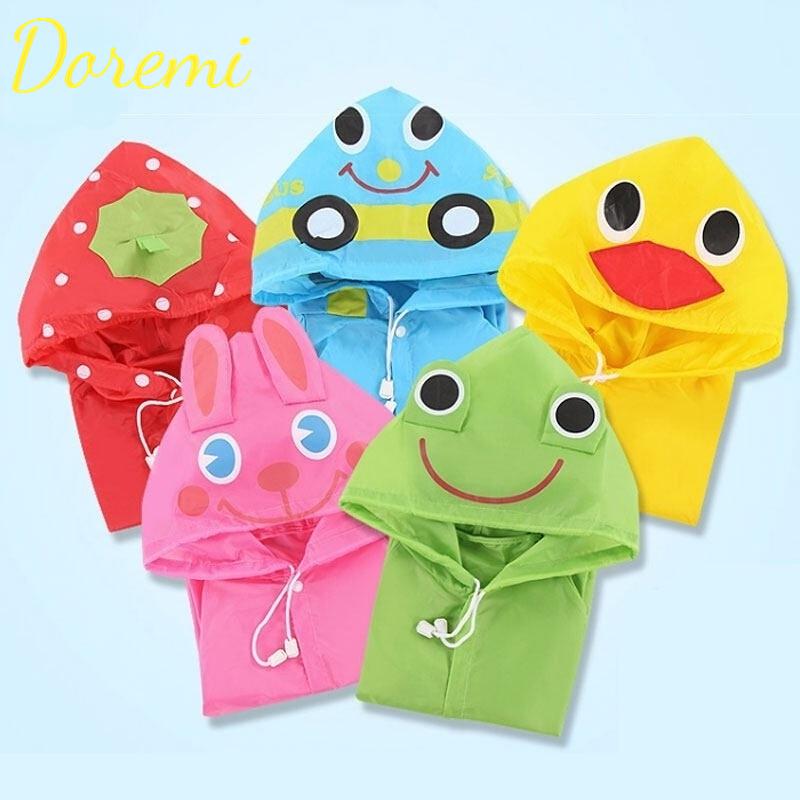 Doremi Áo Mưa Chống Thấm Nước In Họa Tiết Hoạt Hình Động Vật 5 Màu Xinh Xắn Cho Bé