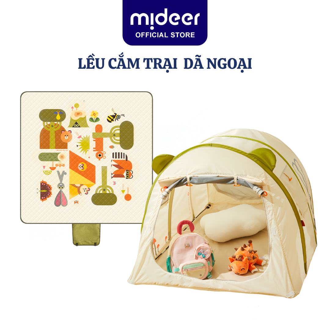 Lều cho bé gấp gọn kèm thảm dã ngoại cắm trại chống thấm nước Mideer Deer Camp Party