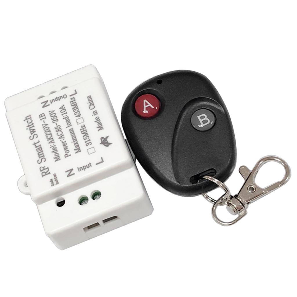 Bộ Chuyển đổi Rơle điều Khiển Từ Xa Không Dây AC 85-250V RF + Bộ Thu