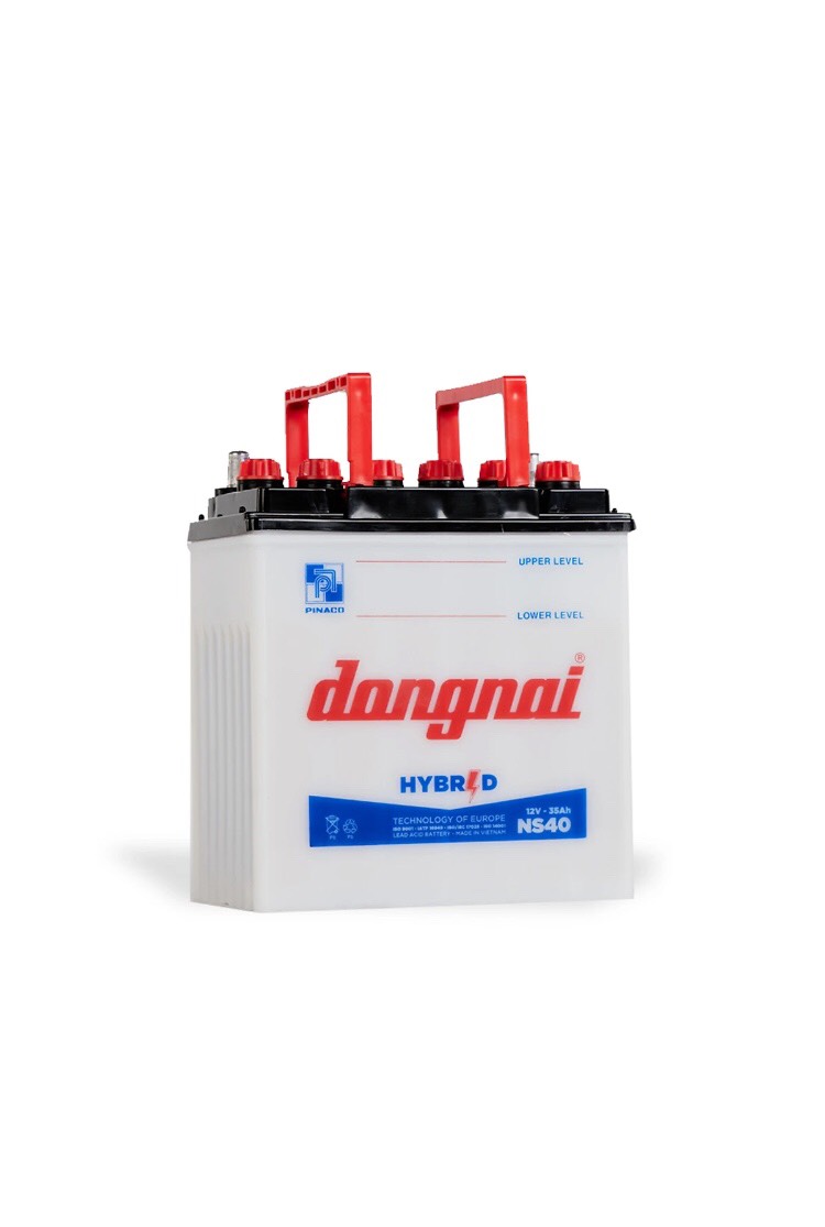 ẮC QUY HYBRID NƯỚC 12V-35Ah tặng acid châm bình