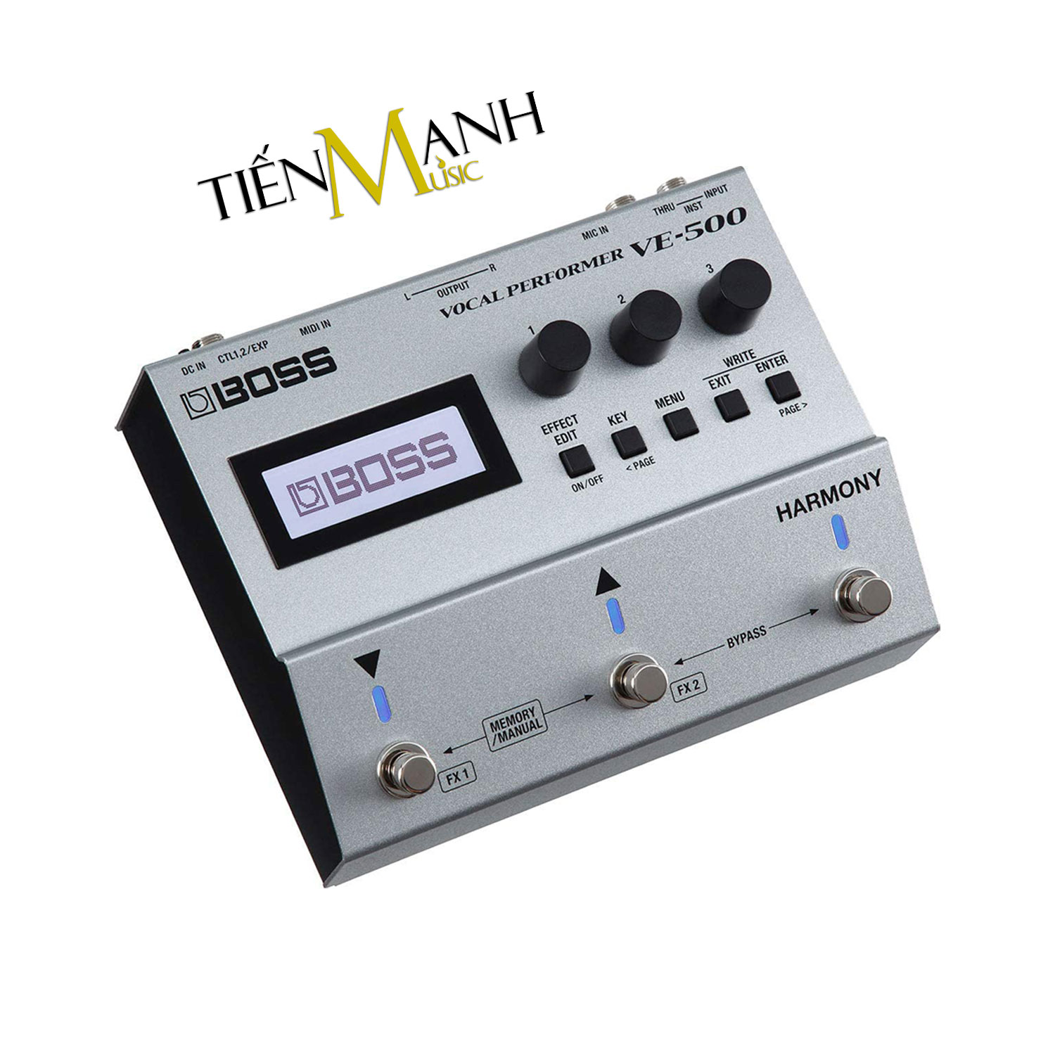 Boss VE-500 Vocal Performer Stompbox Tạo tiếng Bè, Vang vọng và chỉnh Tone, Giọng cho Ca sỹ - Bàn đạp Phơ Guitar Reverb and Delay Effects Processor VE500 Hàng Chính Hãng - Kèm Móng Gẩy DreamMaker