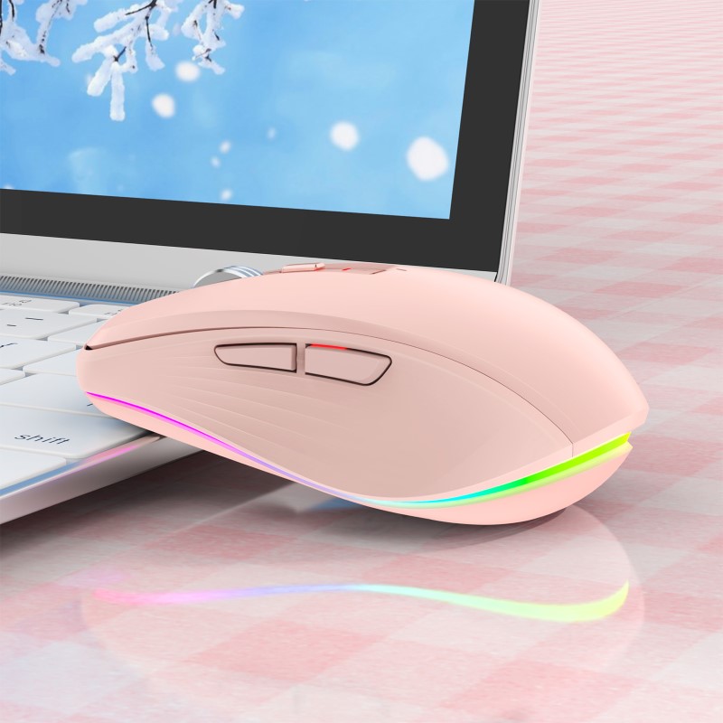 Chuột Led Không Dây M303 Đa kết nối Bluetooth 5.0 + Usb 2.4G Pin sạc TypeC chống ồn nhỏ gọn