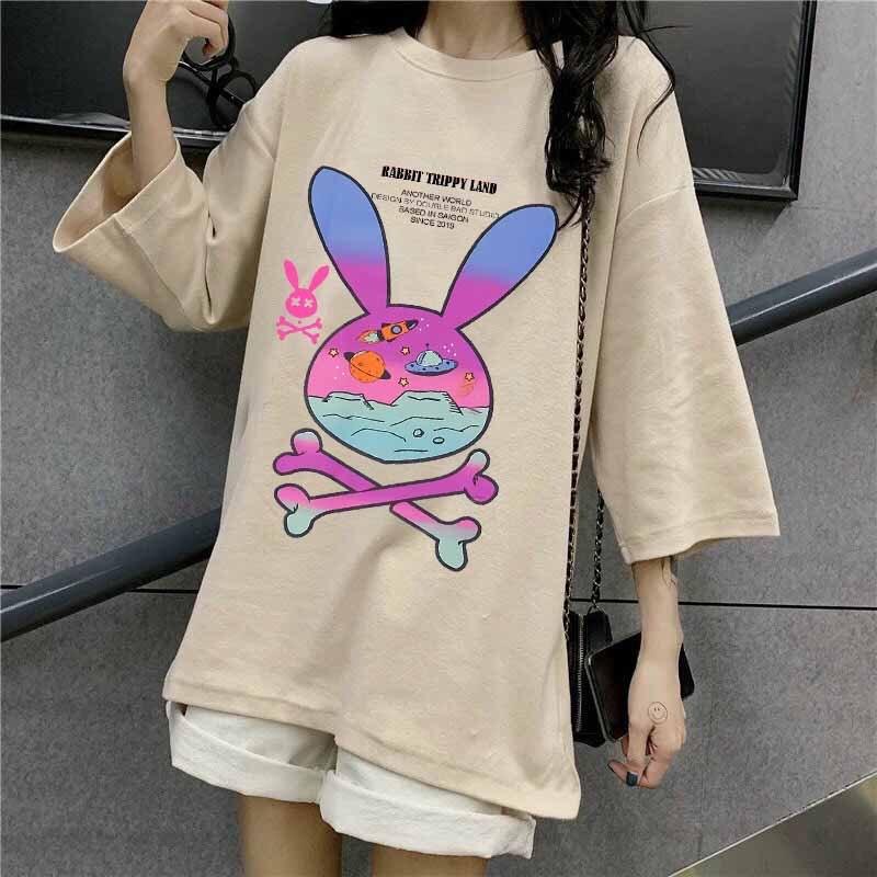 Áo Thun Nam Cổ Tròn Form Rộng Streetwear,Áo Phông Unisex Basic Cotton Oversize Giá Rẻ In Phi Hành Gia