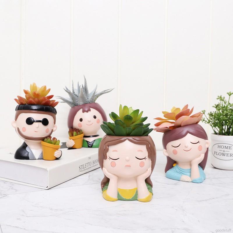 Chậu Hoa Trang Trí Sân Vườn Dễ Thương