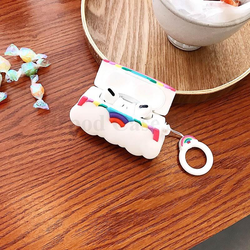 Bao Case Ốp dành cho  airpod pro đám mây kute silicon 3D cao cấp