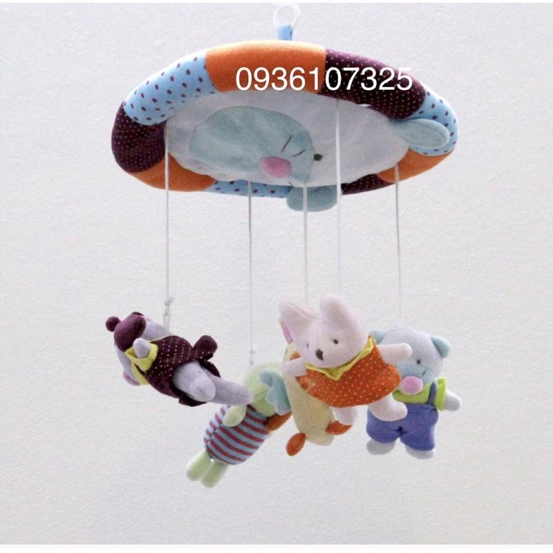 Đồ chơi treo nôi tự xoay xuất Hàn kích thích thị giác, thính giác cho bé sơ sinh