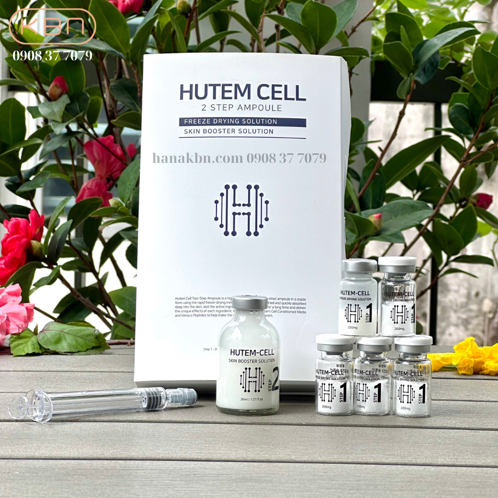 2 Step Ampoule Hutem Cell - Giải Pháp Tế Bào Gốc Sấy Lạnh Cho Da