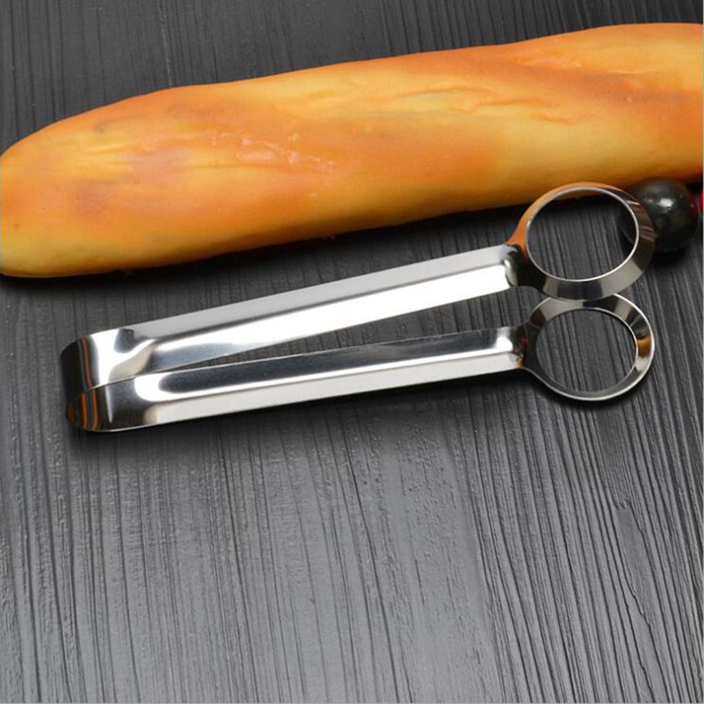 Stainless Steel Tweezers Kitchen Egg Tongs Clip Culinary Frying Food Tongs
