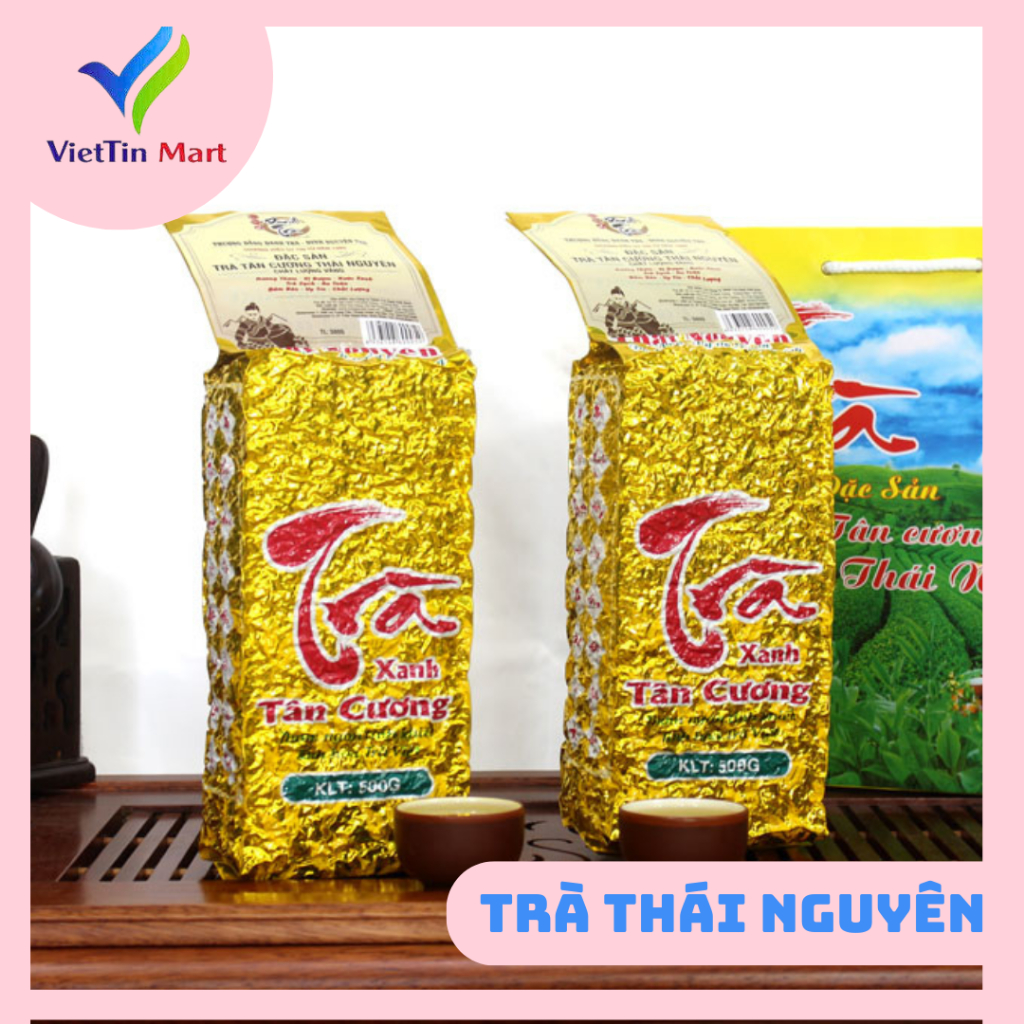 Trà Xanh Tân Cương Thái Nguyên 100GR ( Gói Vàng )