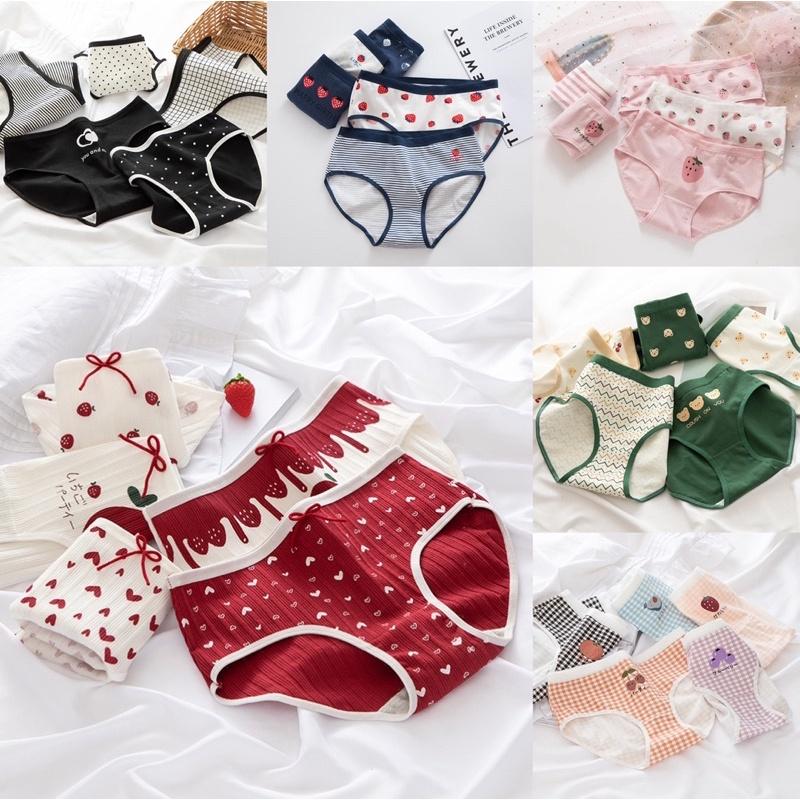 Set 5 Quần Lót Nữ Cotton Siêu Thoáng Nâng Mông Co Giãn Siêu Thích