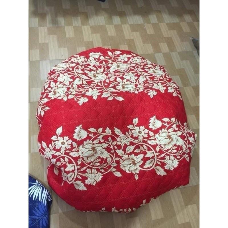 Bộ ga gối bo chun trần bông kèm hai vỏ gối trần bông dày dặn giá rẻ
