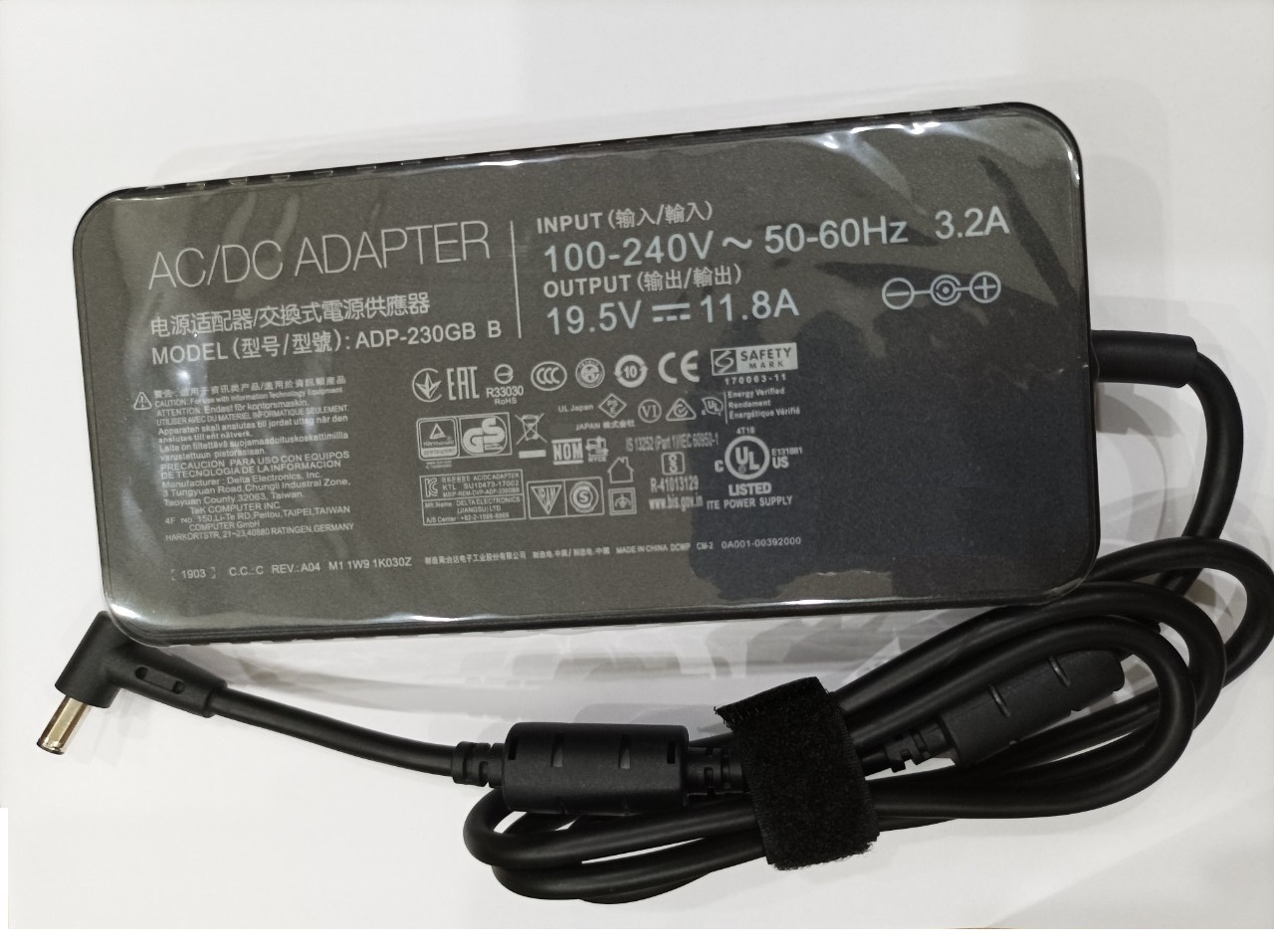 Sạc dành cho laptop Gaming Asus ROG GX701GVR-H6034R GX701GVR-H6034R Charger 6.0mm AC Adapter 230W