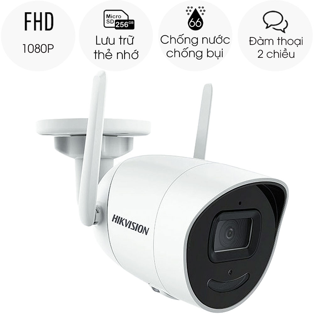 Camera Hikvision IP Wifi Ngoài Trời DS-2CV2021G2-IDW Đàm Thoại 2 Chiều - Hàng chính hãng